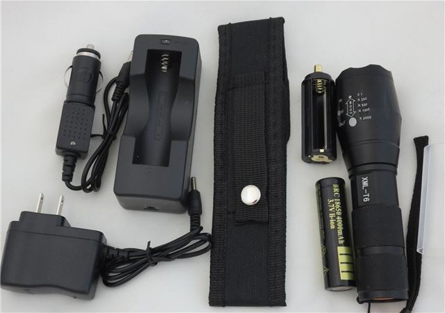 T6 2000 LED Flashlight Kit