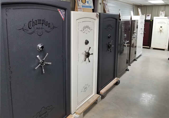 champion safes on display